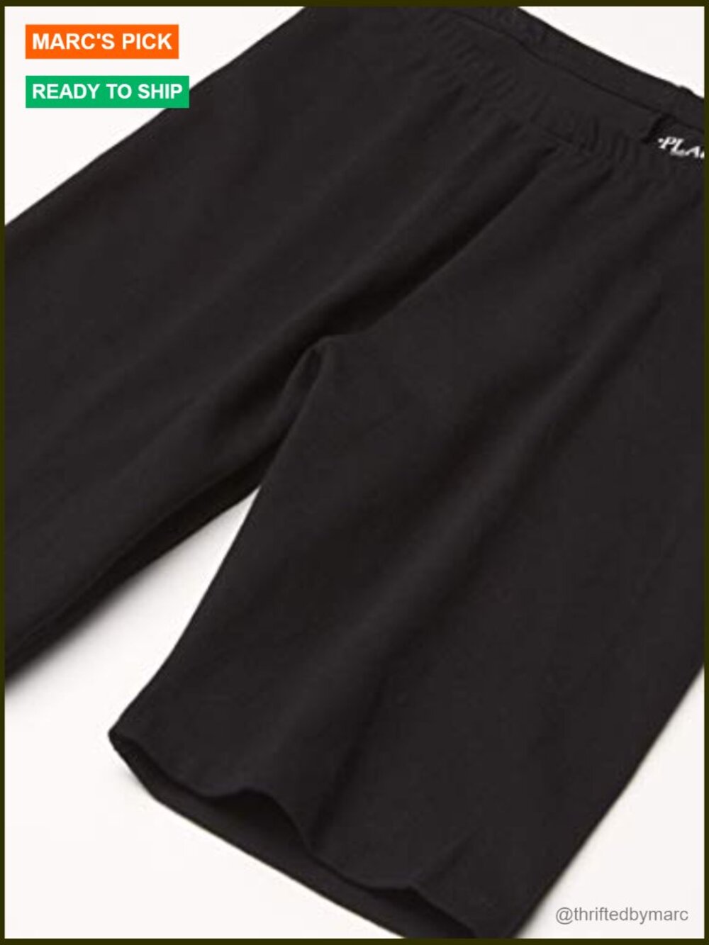 Girls Essential Bike Shorts 2-Pack Cotton Spandex Pull-On Elastic Waist - Picture 2 of 3